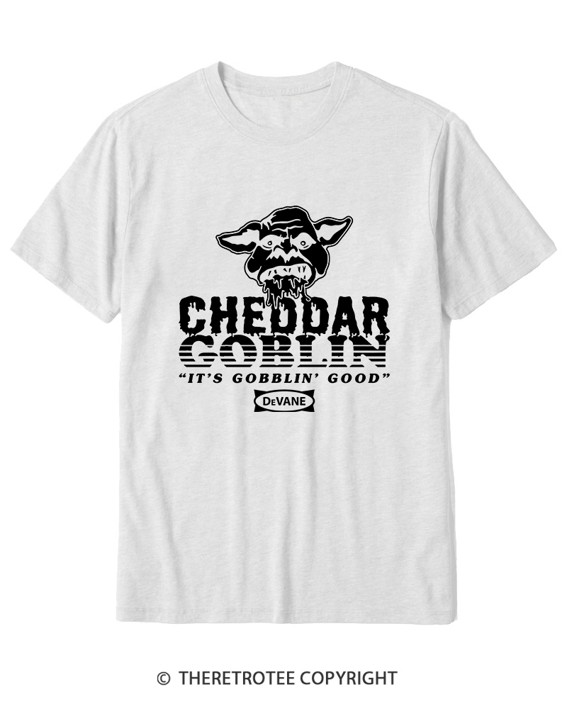 TheRetroTee Cheddar Goblin It's Gobblin Good 2010s Cotton T-Shirt