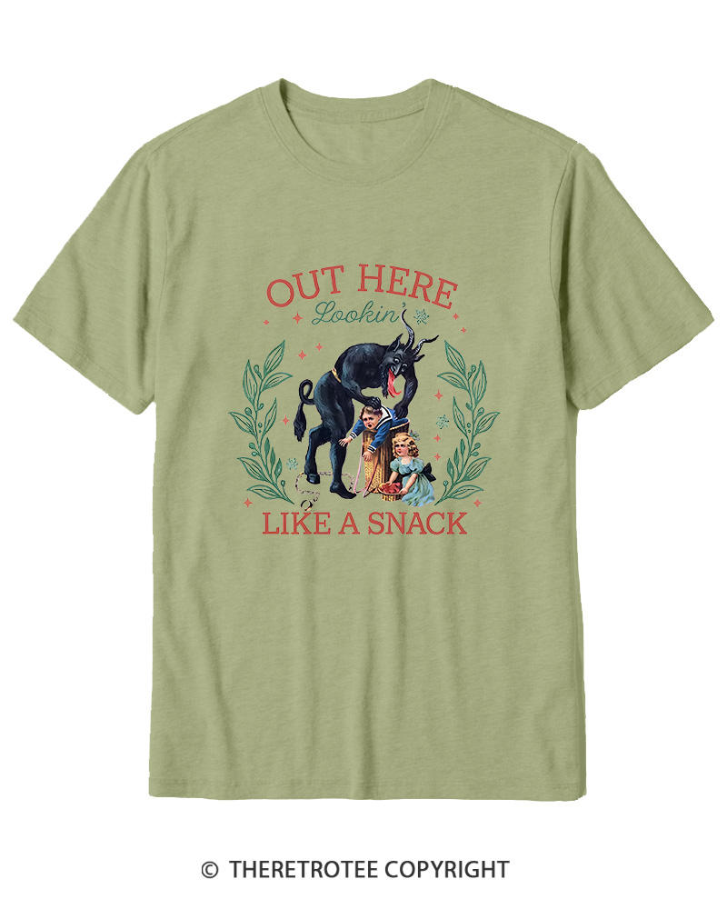 TheRetroTee Out Here Lookin’ Like a Snack Cotton T-Shirt