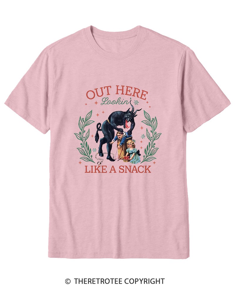 TheRetroTee Out Here Lookin’ Like a Snack Cotton T-Shirt