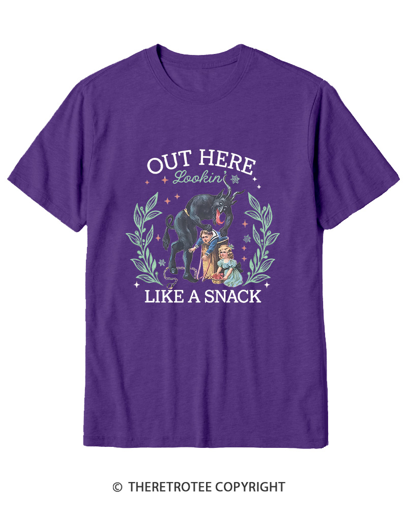 TheRetroTee Out Here Lookin’ Like a Snack Cotton T-Shirt