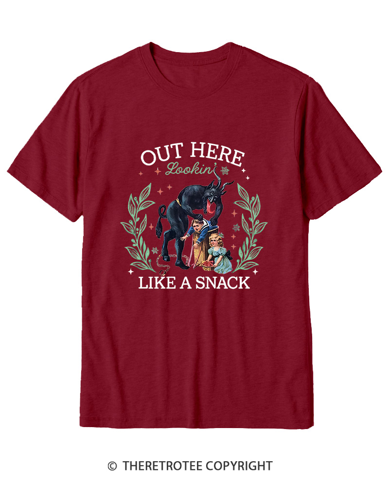 TheRetroTee Out Here Lookin’ Like a Snack Cotton T-Shirt