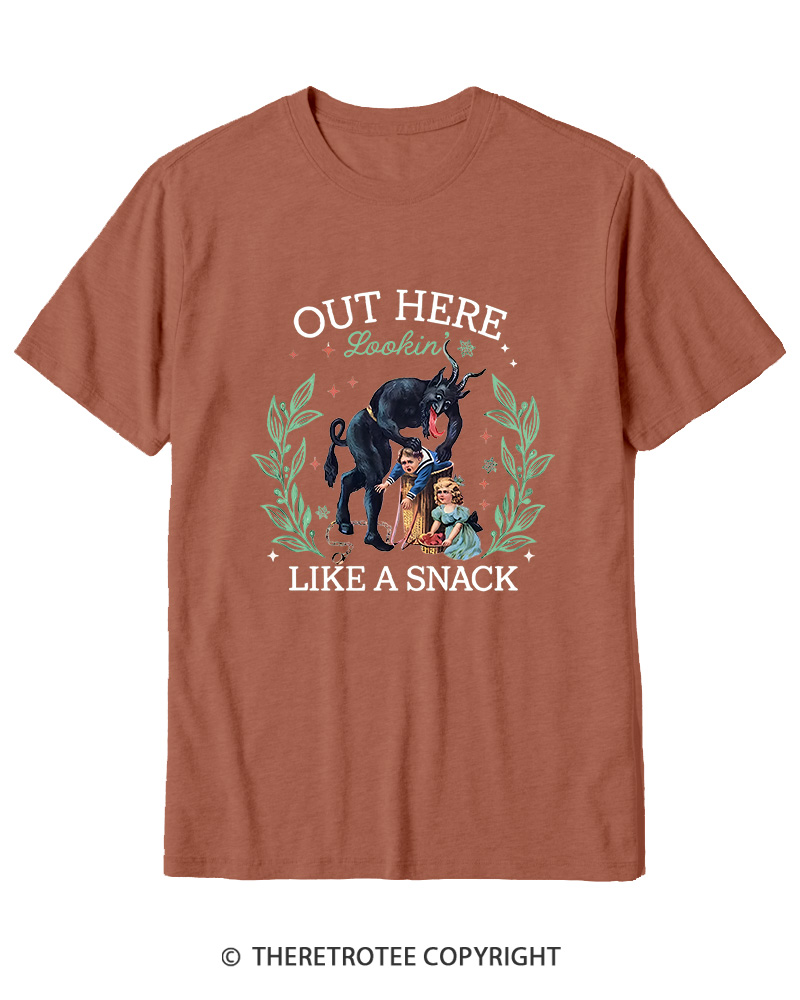 TheRetroTee Out Here Lookin’ Like a Snack Cotton T-Shirt