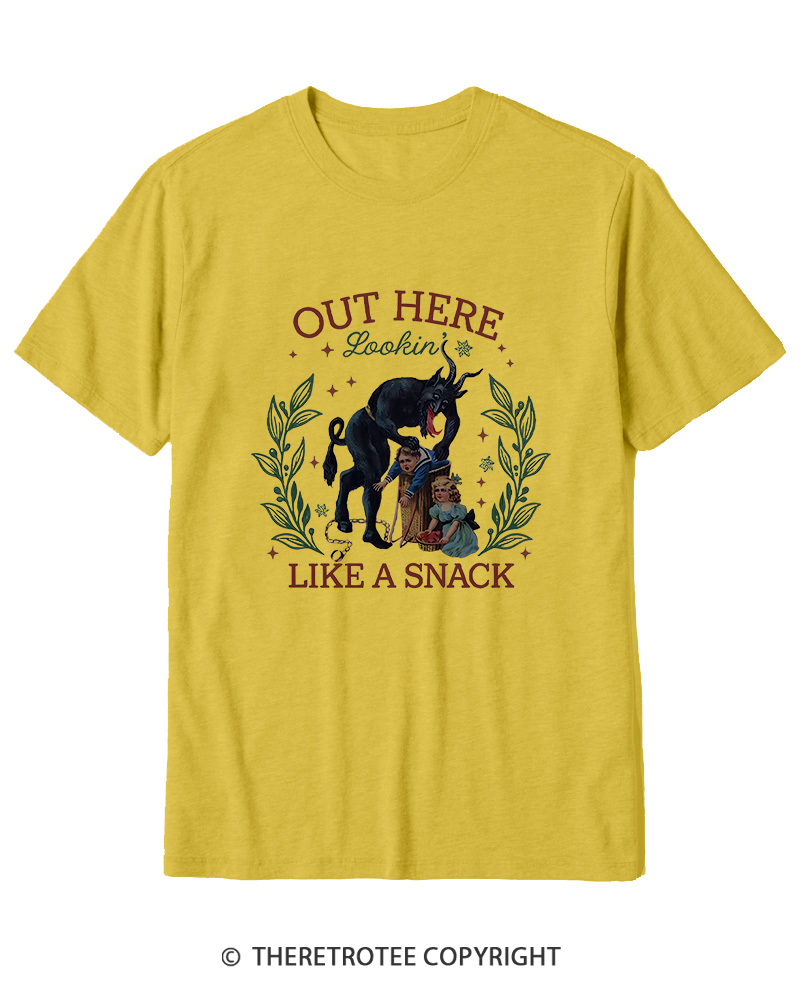 TheRetroTee Out Here Lookin’ Like a Snack Cotton T-Shirt