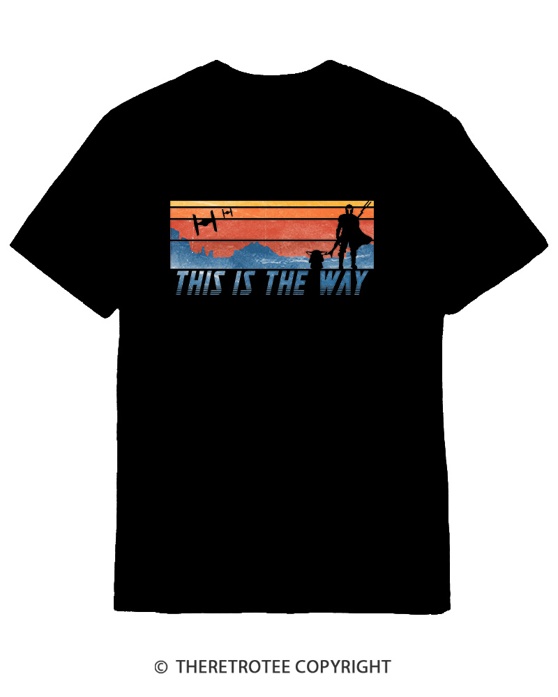 TheRetroTee This Is The Way American Flag Cotton T-Shirt
