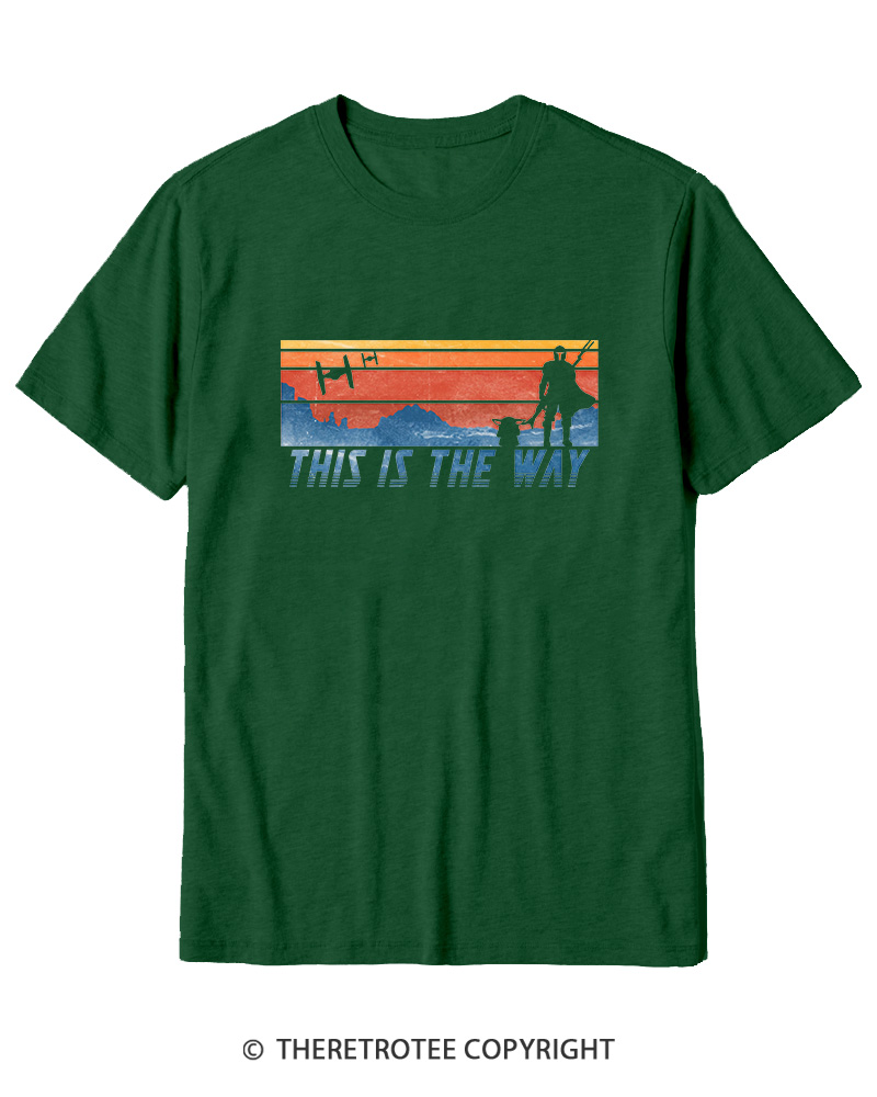 TheRetroTee This Is The Way American Flag Cotton T-Shirt