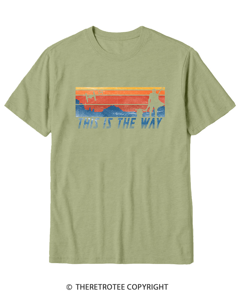 TheRetroTee This Is The Way American Flag Cotton T-Shirt