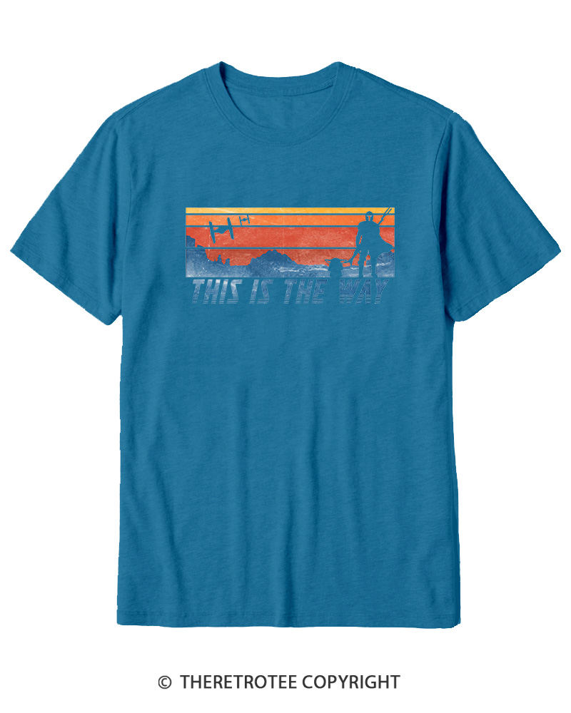 TheRetroTee This Is The Way American Flag Cotton T-Shirt
