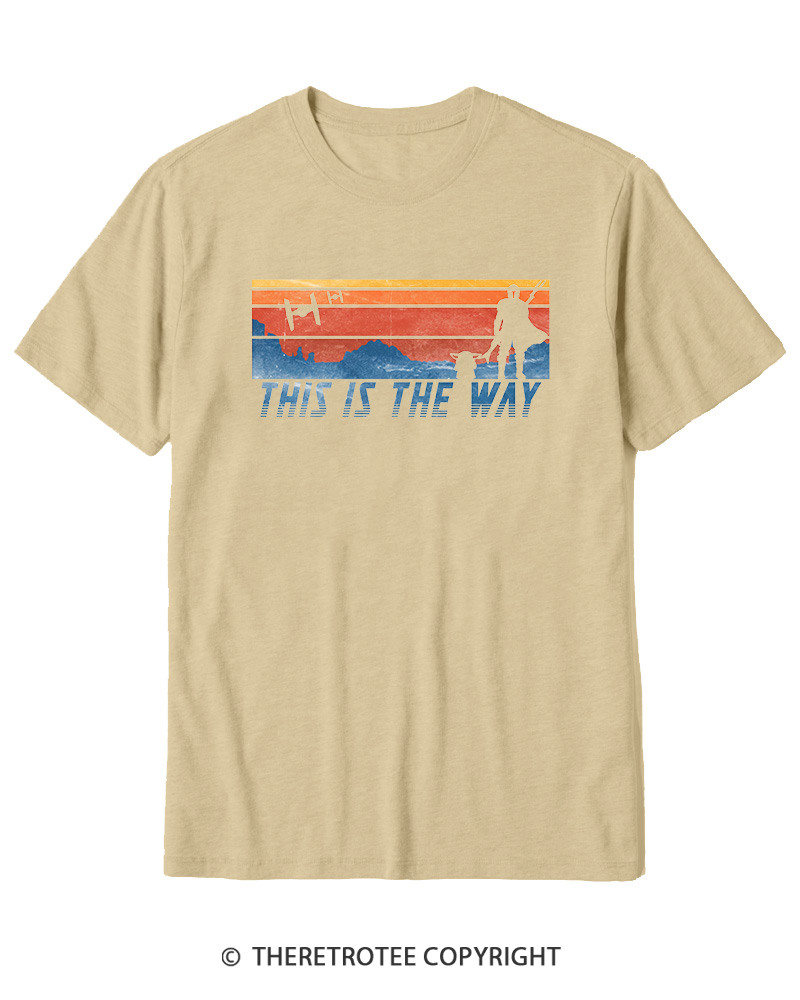 TheRetroTee This Is The Way American Flag Cotton T-Shirt