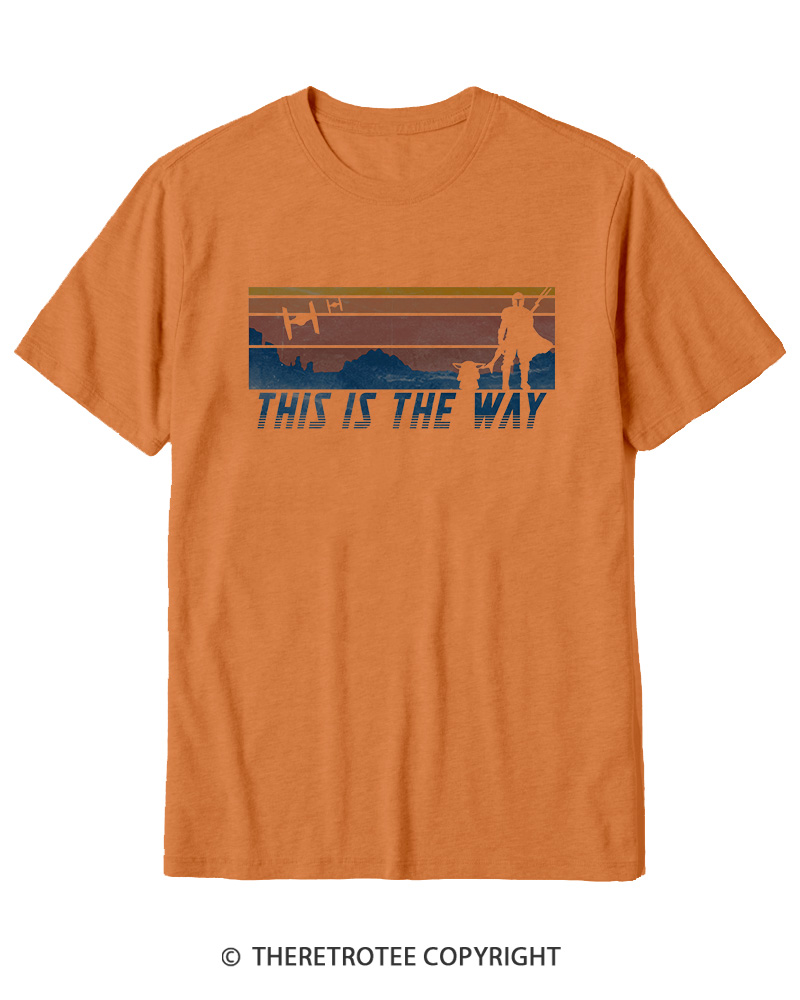 TheRetroTee This Is The Way American Flag Cotton T-Shirt