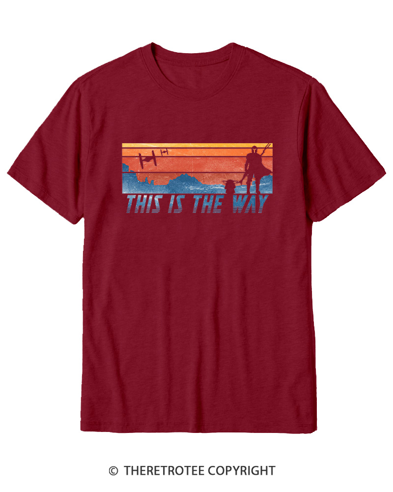 TheRetroTee This Is The Way American Flag Cotton T-Shirt