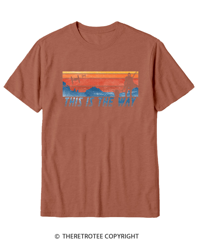 TheRetroTee This Is The Way American Flag Cotton T-Shirt