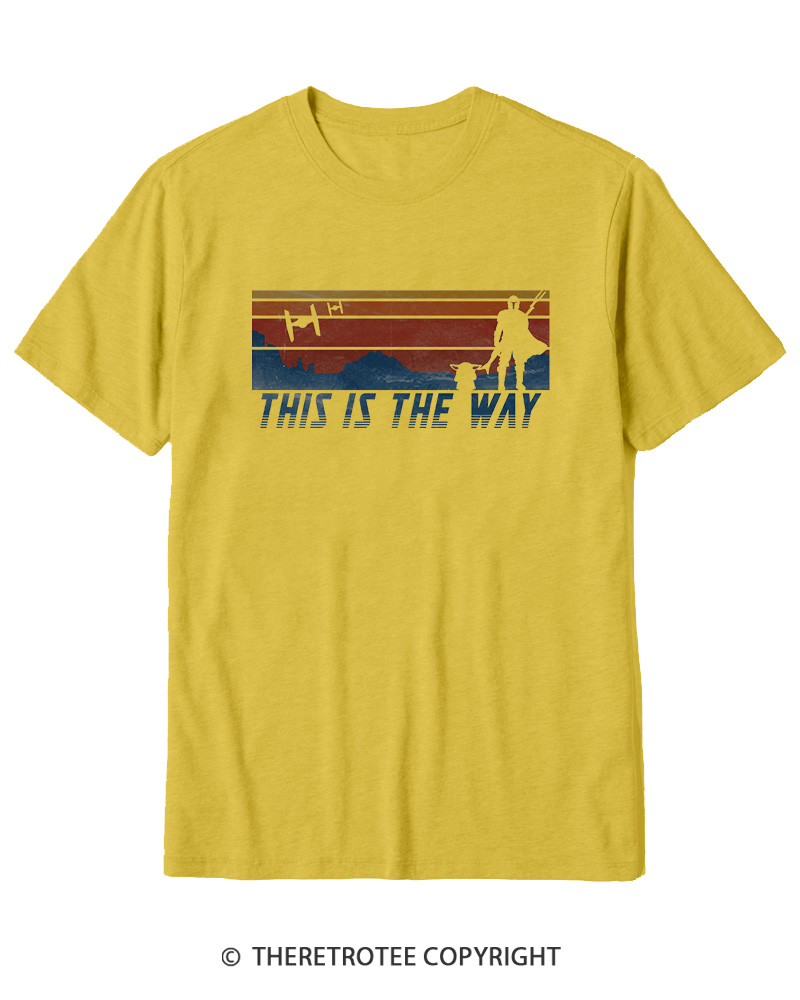 TheRetroTee This Is The Way American Flag Cotton T-Shirt