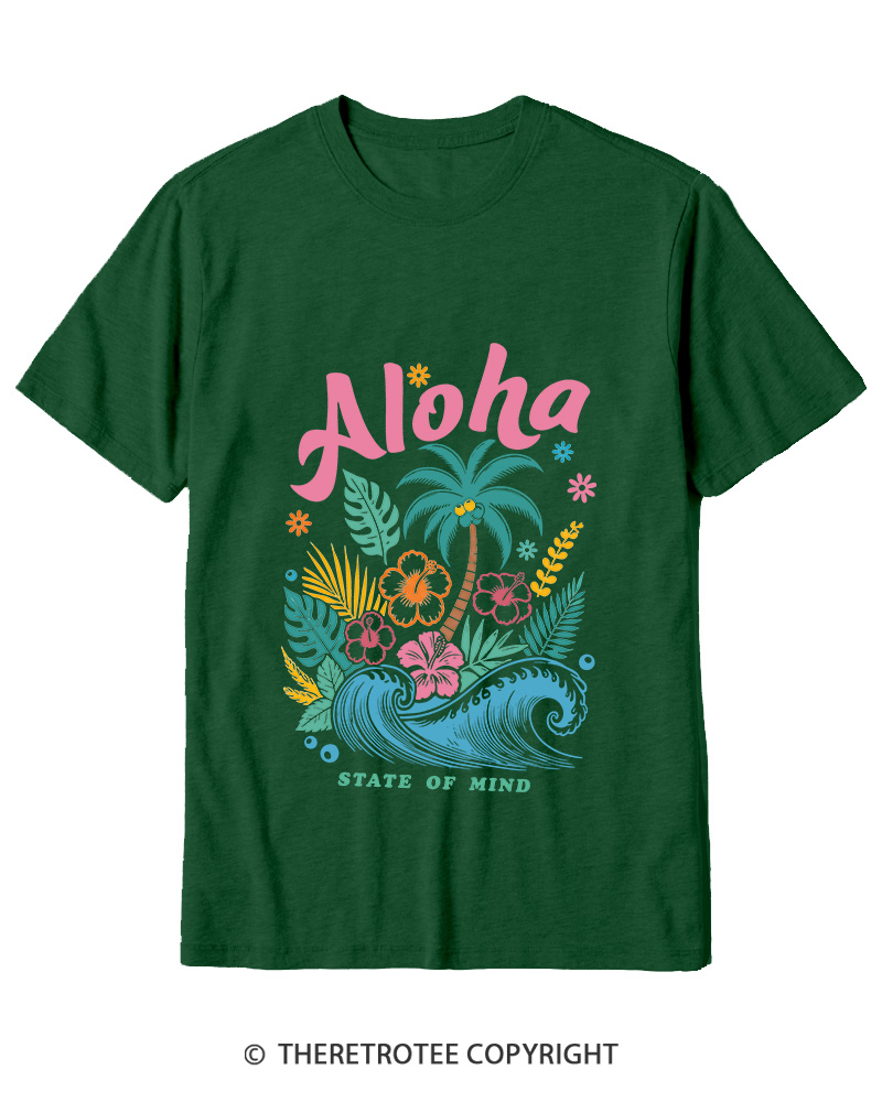 TheRetroTee Aloha 1980s Cotton T-Shirt