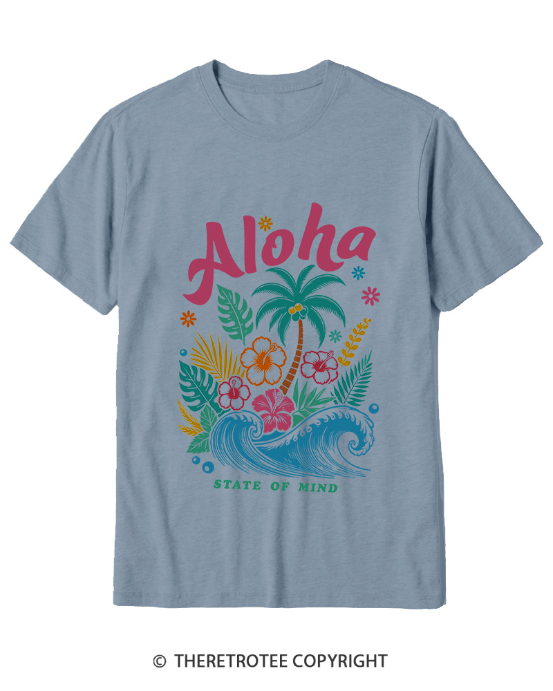 TheRetroTee Aloha 1980s Cotton T-Shirt