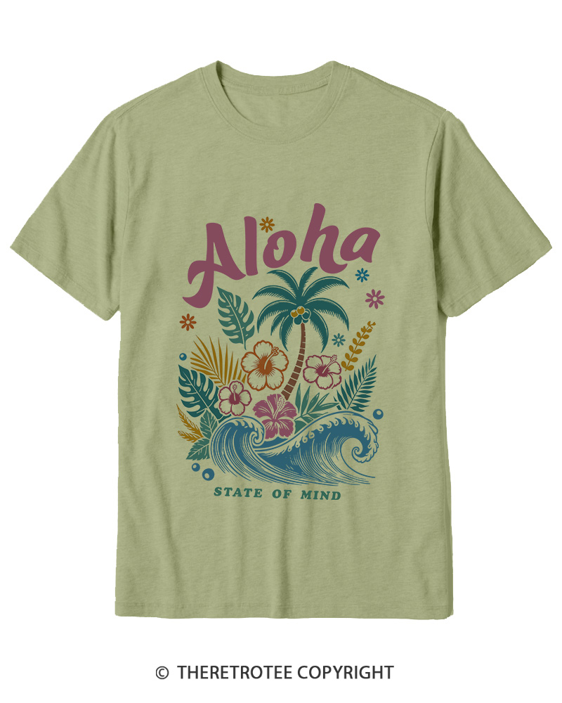 TheRetroTee Aloha 1980s Cotton T-Shirt