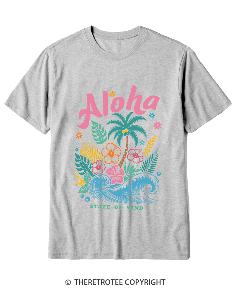 TheRetroTee Aloha 1980s Cotton T-Shirt
