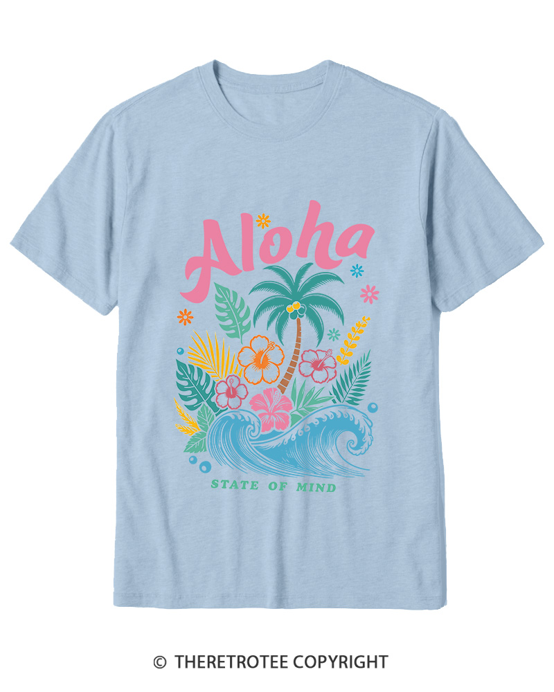 TheRetroTee Aloha 1980s Cotton T-Shirt
