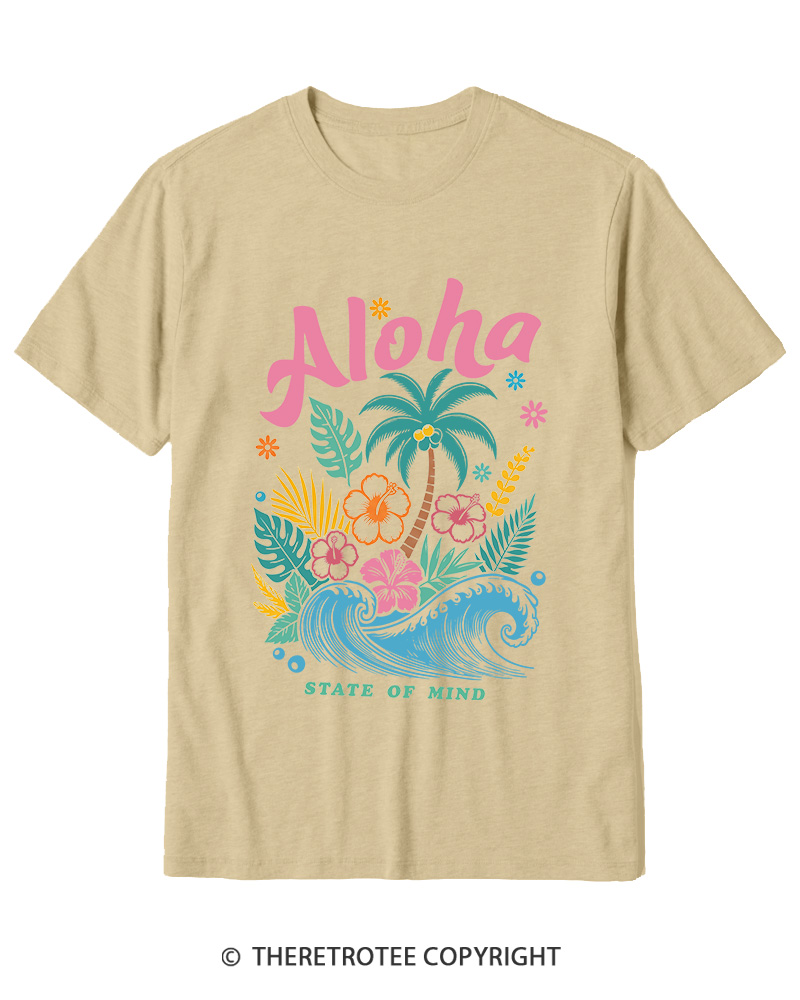 TheRetroTee Aloha 1980s Cotton T-Shirt