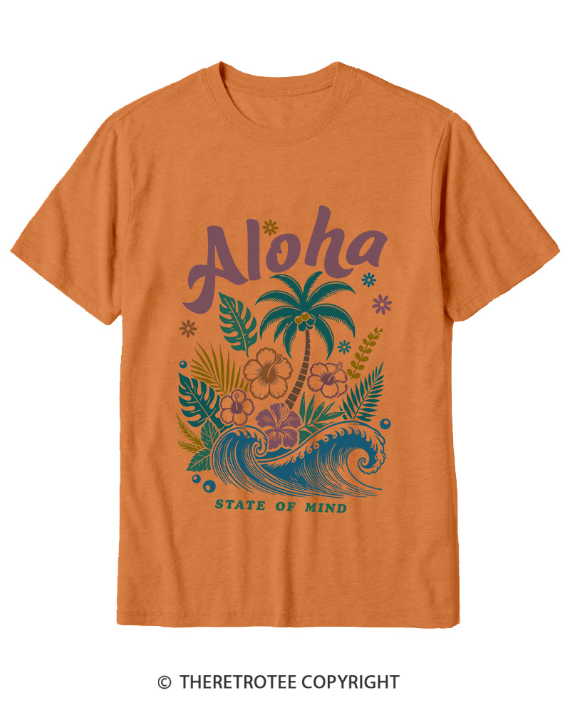 TheRetroTee Aloha 1980s Cotton T-Shirt
