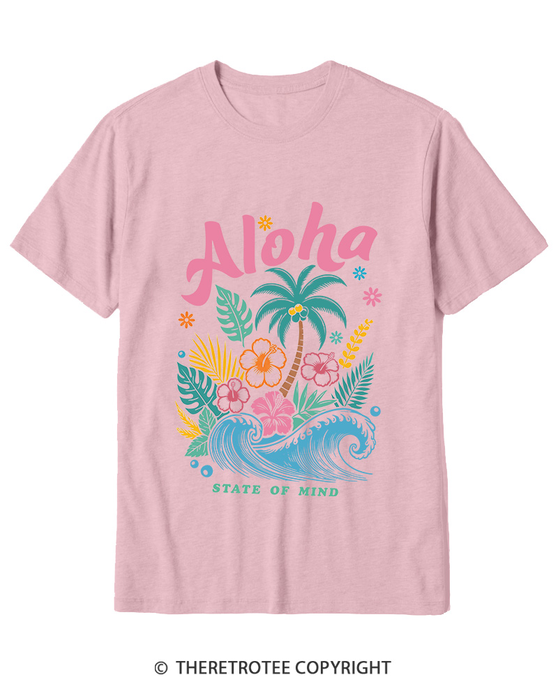 TheRetroTee Aloha 1980s Cotton T-Shirt