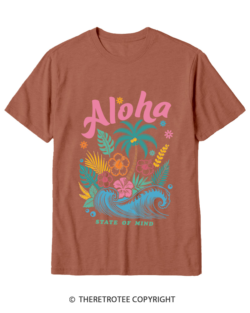 TheRetroTee Aloha 1980s Cotton T-Shirt