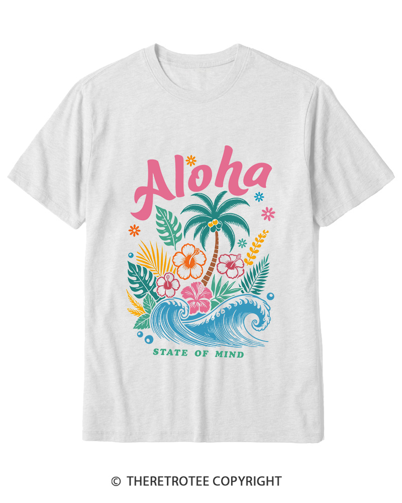 TheRetroTee Aloha 1980s Cotton T-Shirt