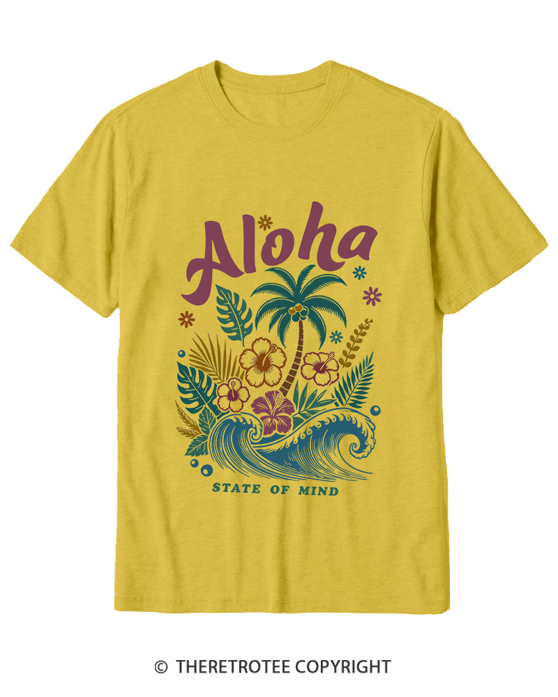 TheRetroTee Aloha 1980s Cotton T-Shirt