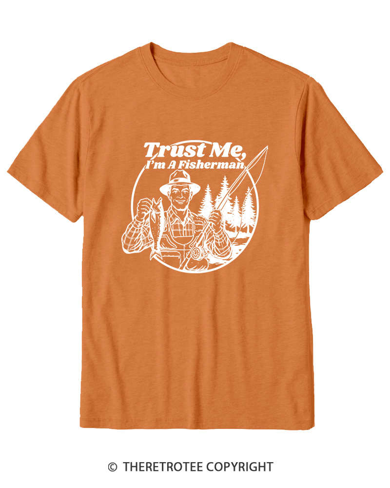 TheRetroTee Trust Me I'm A Fisherman Cotton T-Shirt