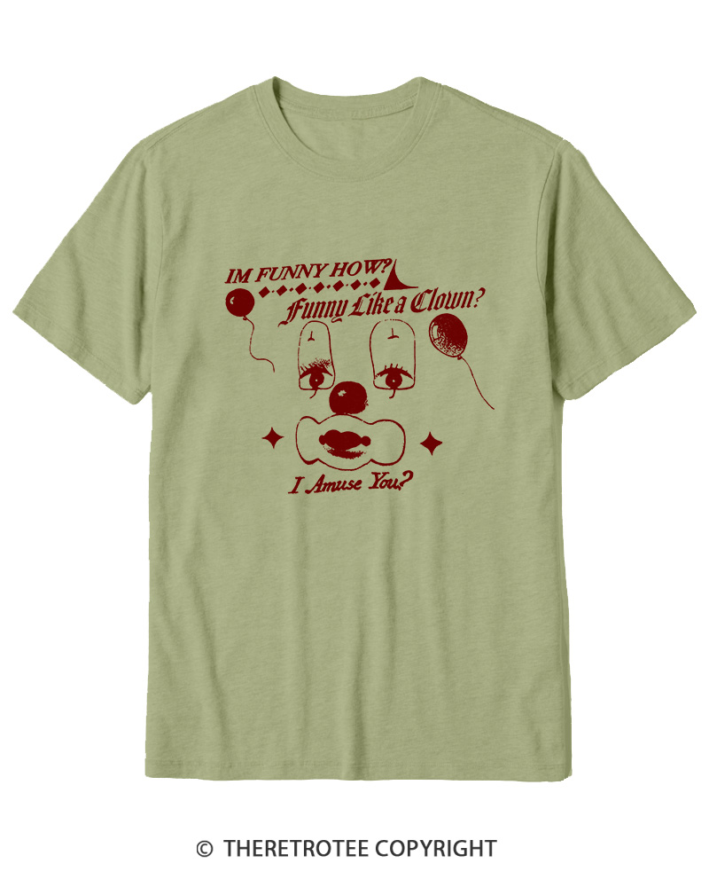 TheRetroTee Like A Clown 1990s Cotton T-Shirt