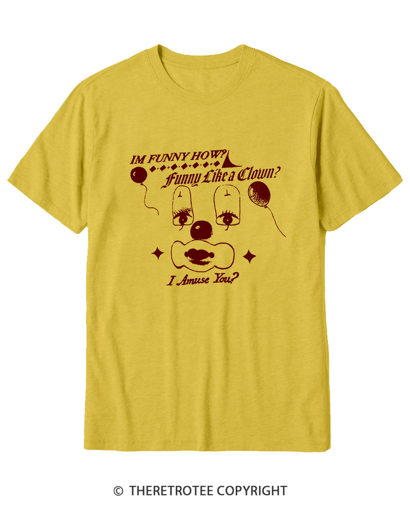 TheRetroTee Like A Clown 1990s Cotton T-Shirt