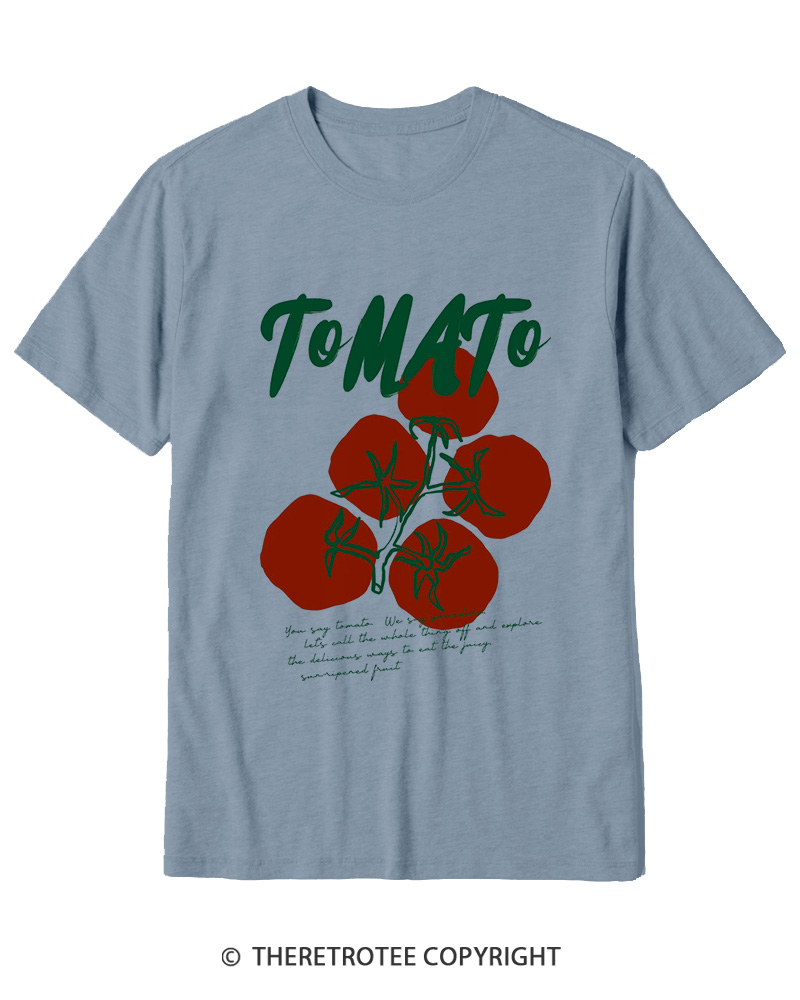 TheRetroTee Tomato 1970s Cotton T-Shirt