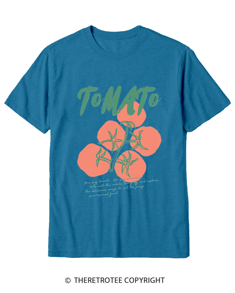 TheRetroTee Tomato 1970s Cotton T-Shirt