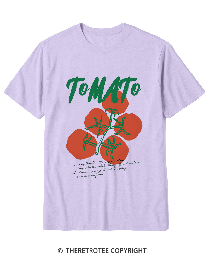 TheRetroTee Tomato 1970s Cotton T-Shirt