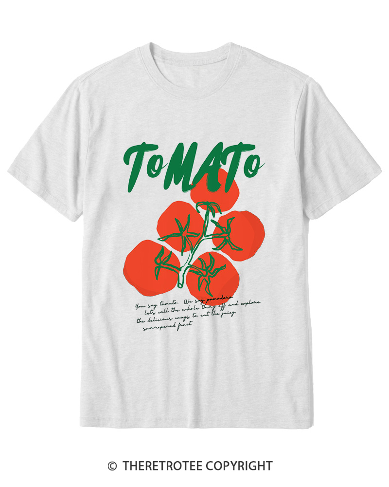 TheRetroTee Tomato 1970s Cotton T-Shirt