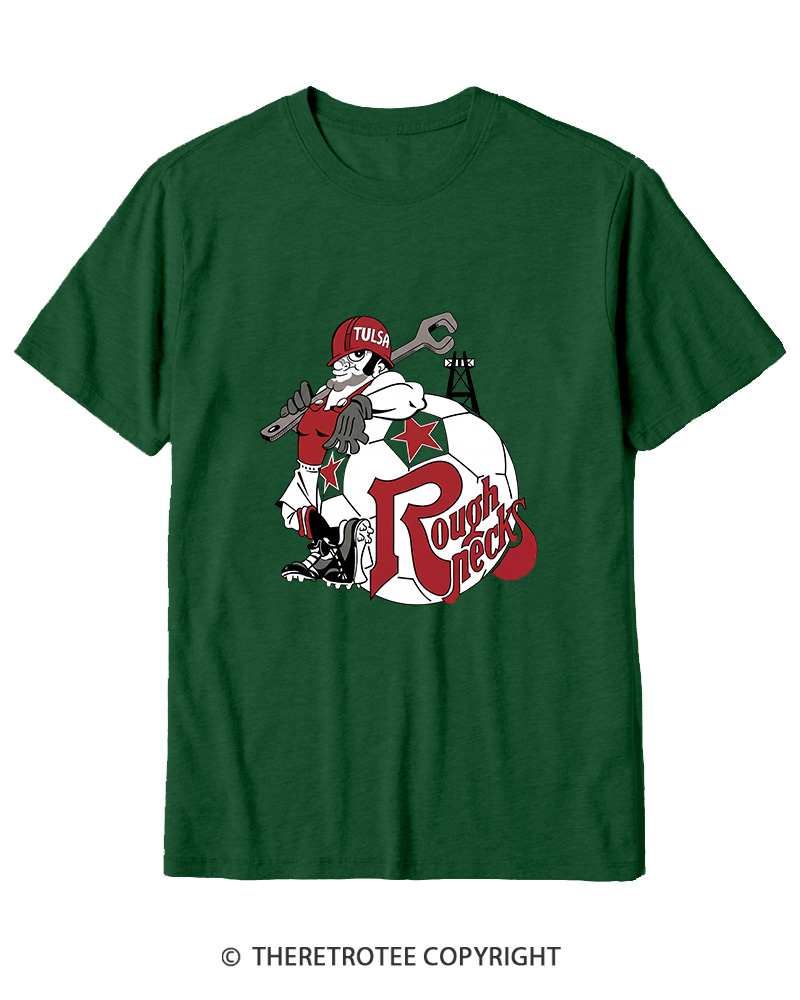 TheRetroTee 1978 Tulsa Roughnecks 1970s Cotton T-Shirt