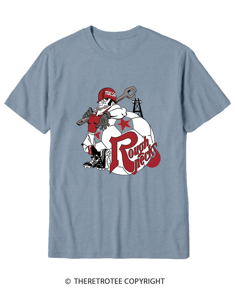 TheRetroTee 1978 Tulsa Roughnecks 1970s Cotton T-Shirt