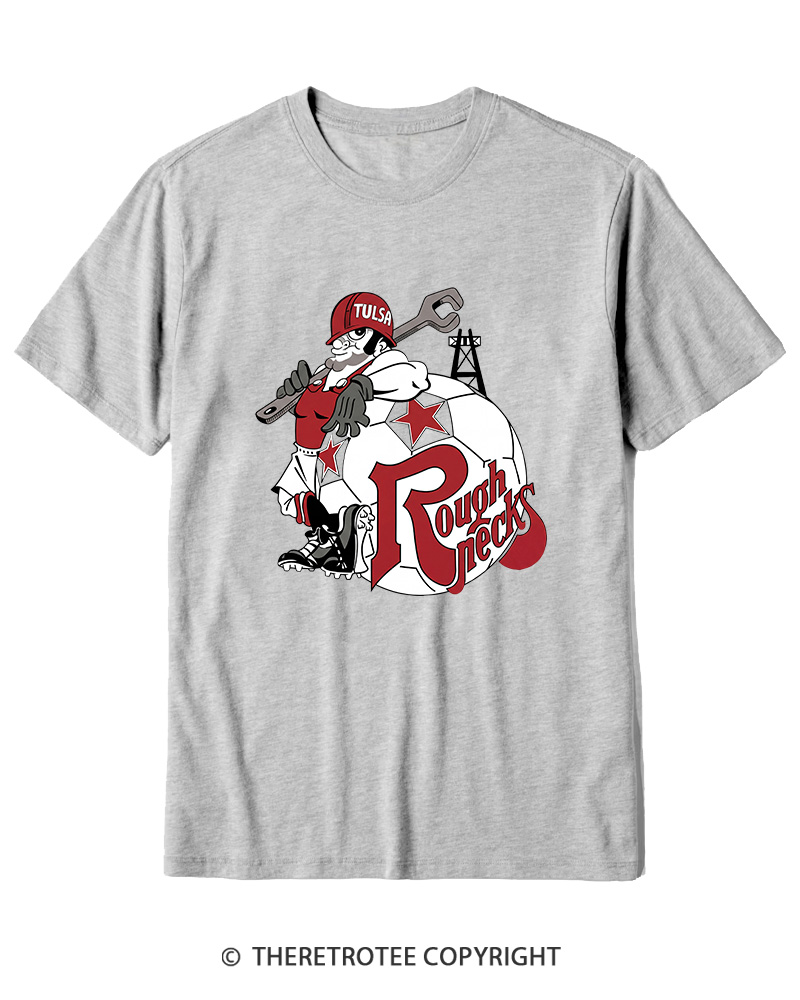 TheRetroTee 1978 Tulsa Roughnecks 1970s Cotton T-Shirt