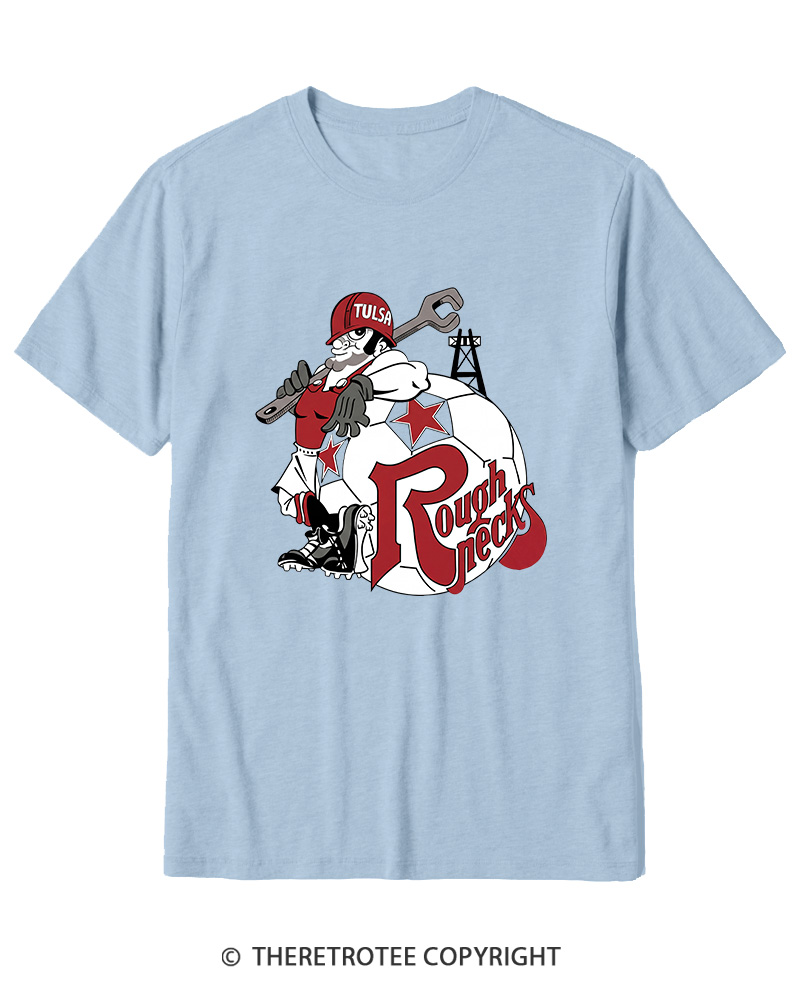TheRetroTee 1978 Tulsa Roughnecks 1970s Cotton T-Shirt