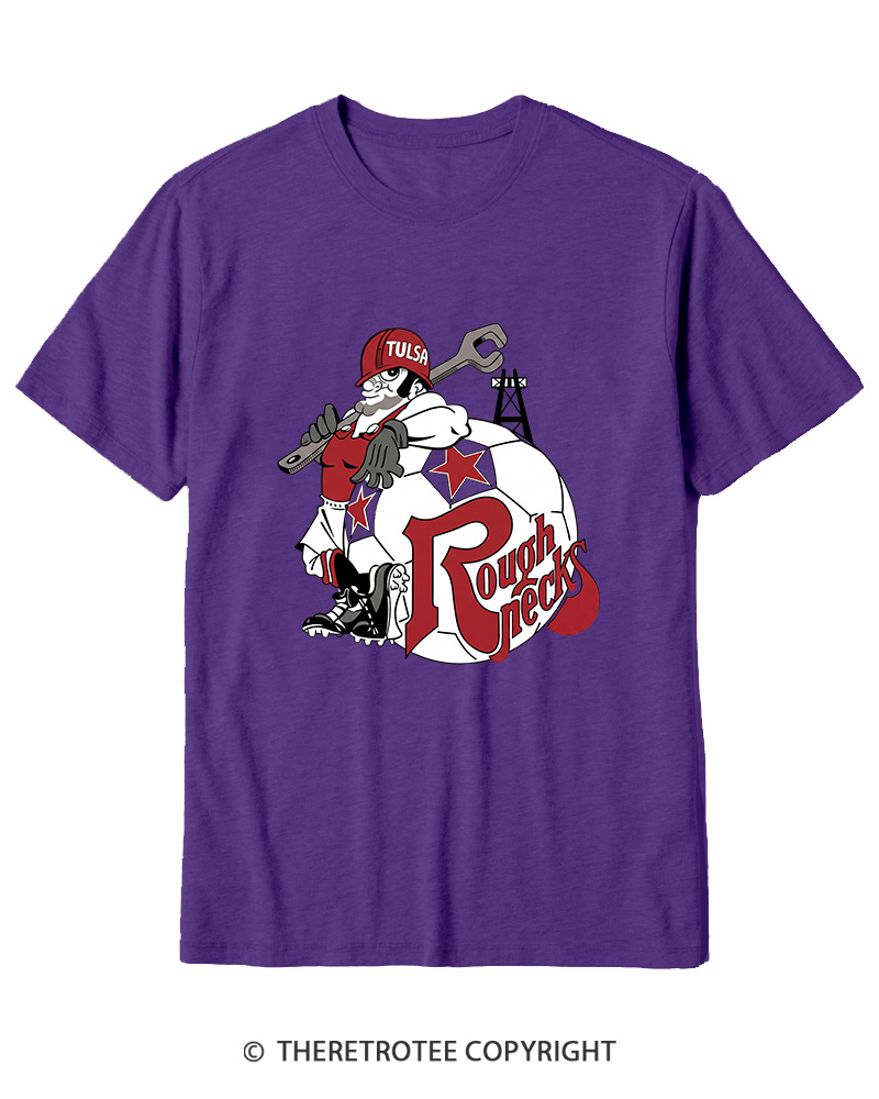 TheRetroTee 1978 Tulsa Roughnecks 1970s Cotton T-Shirt