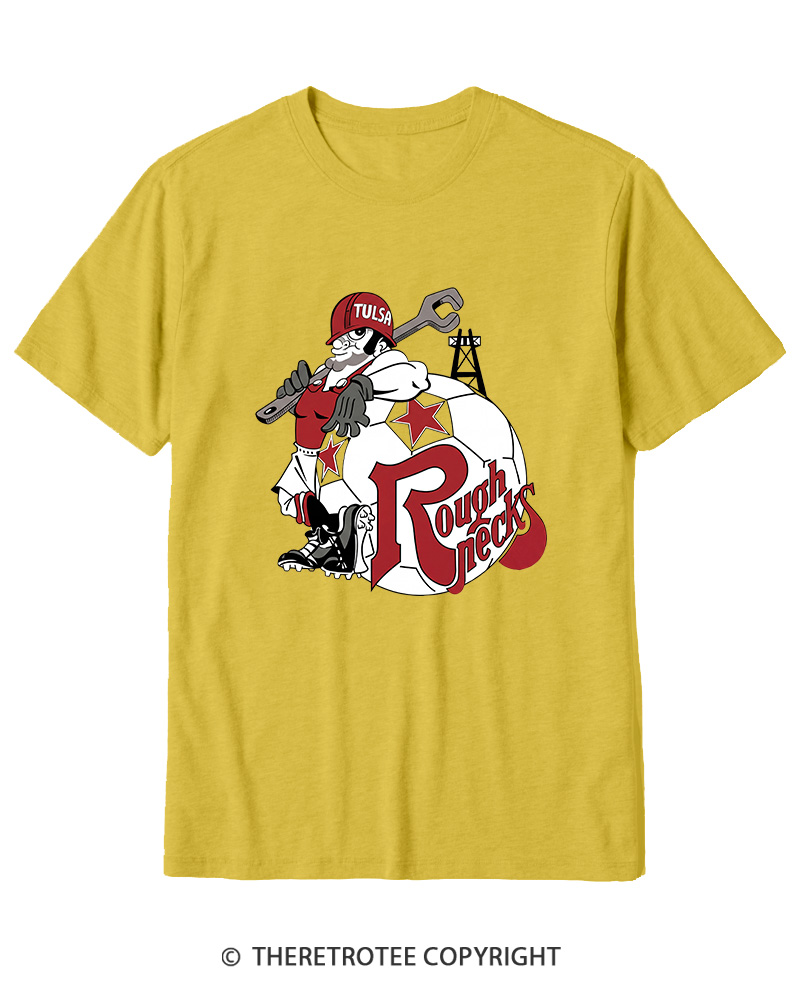 TheRetroTee 1978 Tulsa Roughnecks 1970s Cotton T-Shirt