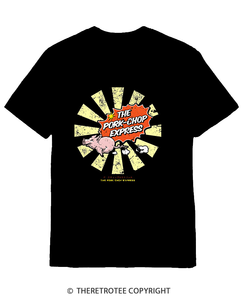 TheRetroTee The Pork Chop Express Cotton T-Shirt