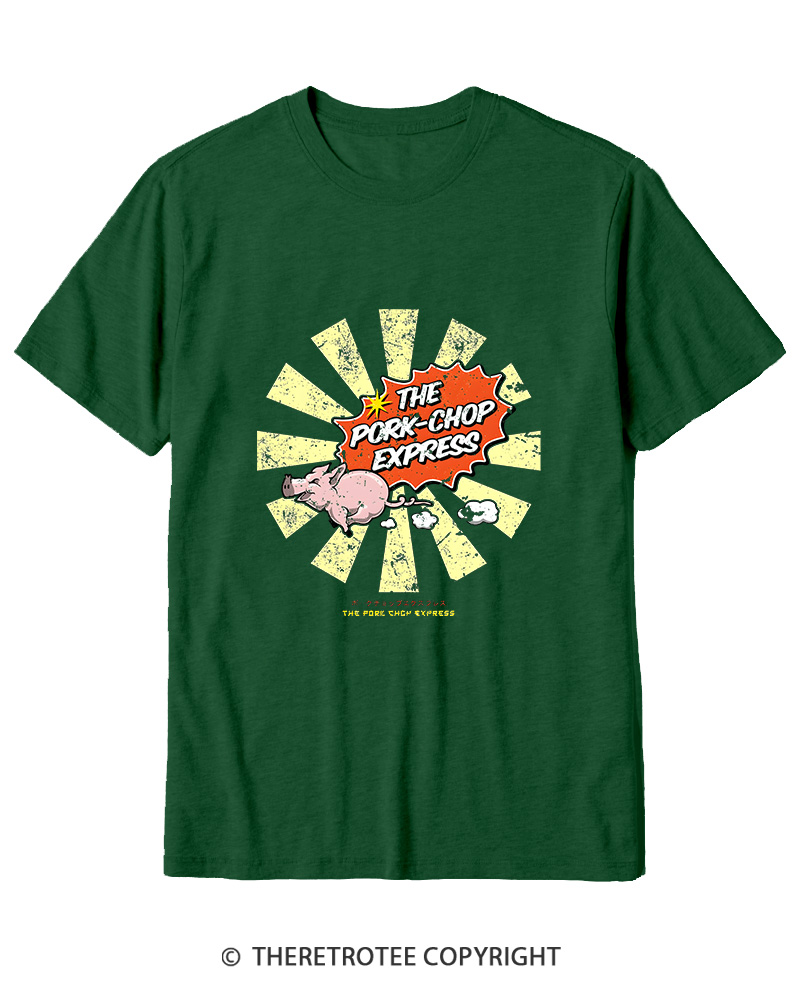 TheRetroTee The Pork Chop Express Cotton T-Shirt