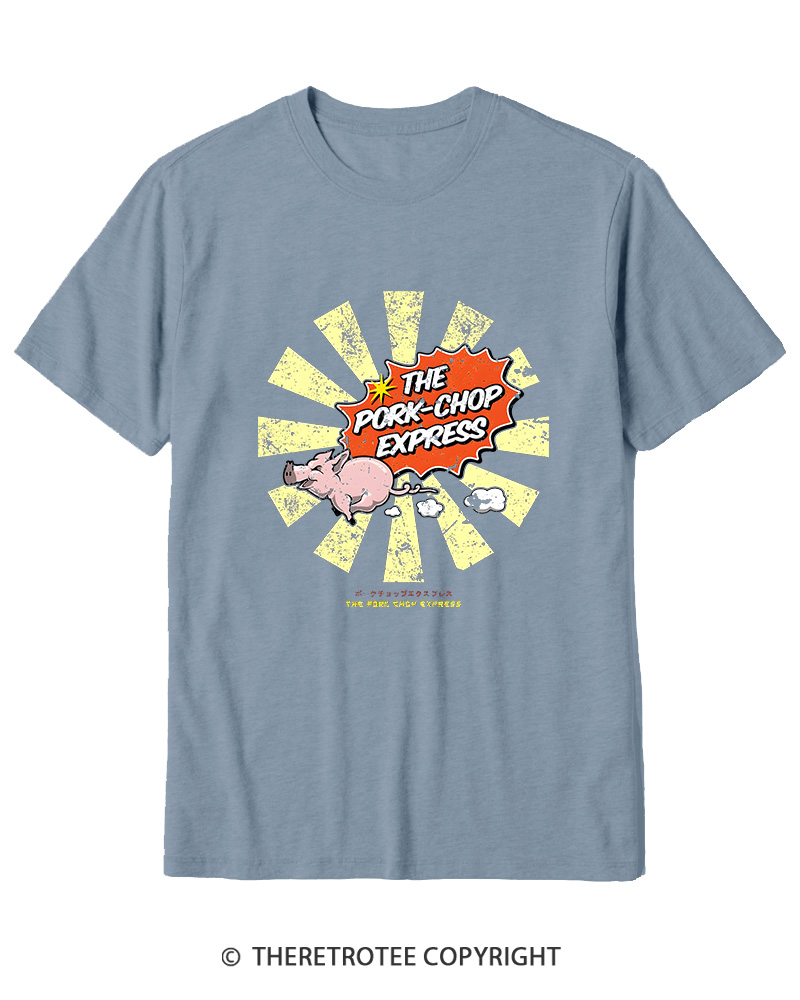 TheRetroTee The Pork Chop Express Cotton T-Shirt