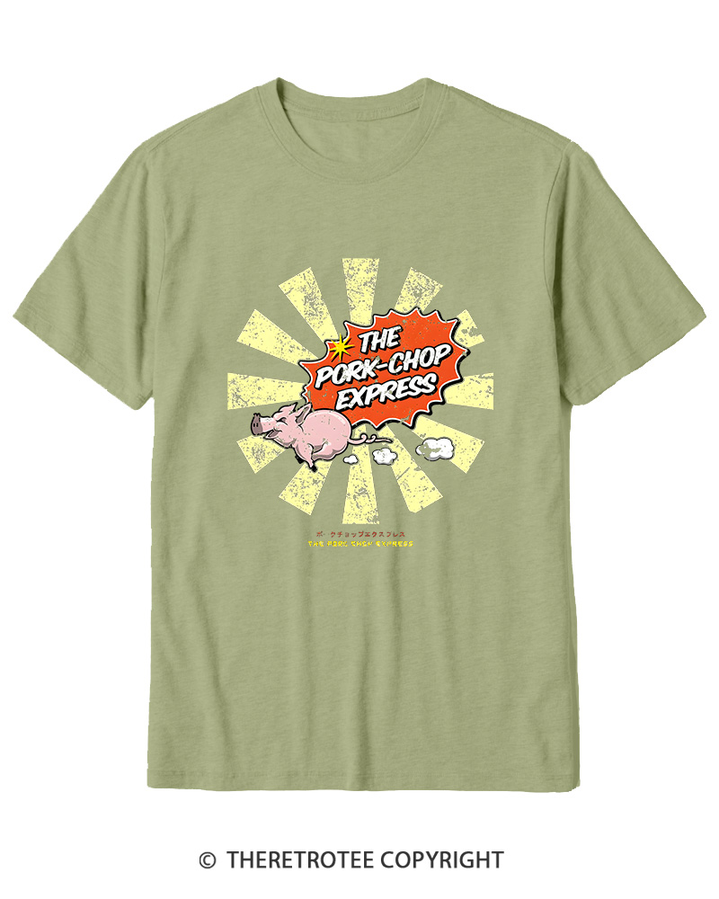 TheRetroTee The Pork Chop Express Cotton T-Shirt