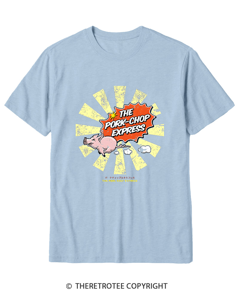 TheRetroTee The Pork Chop Express Cotton T-Shirt
