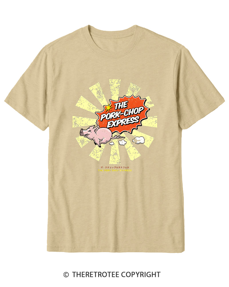 TheRetroTee The Pork Chop Express Cotton T-Shirt