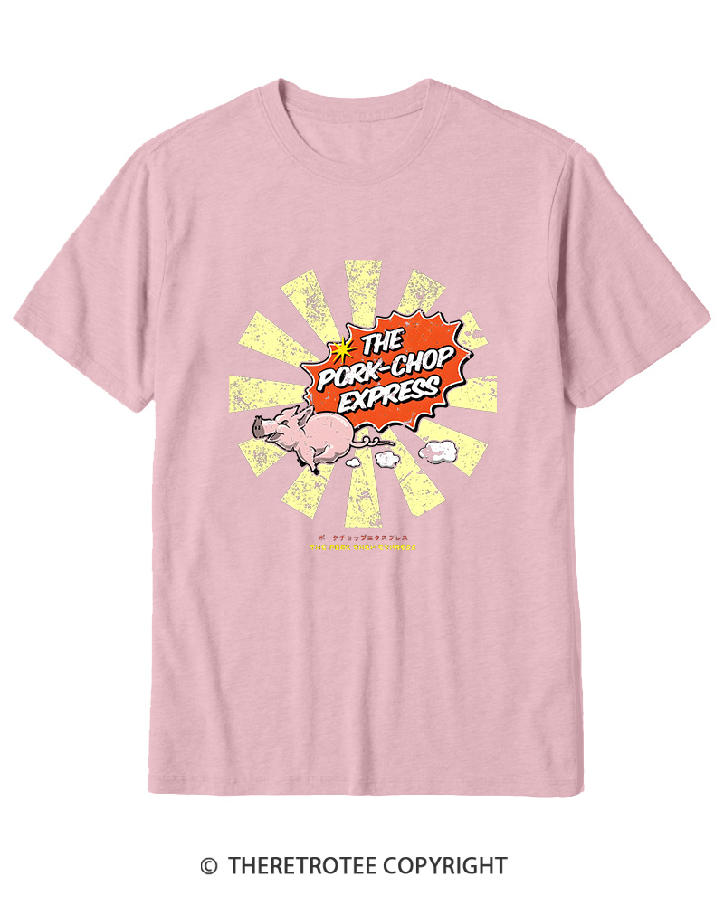 TheRetroTee The Pork Chop Express Cotton T-Shirt