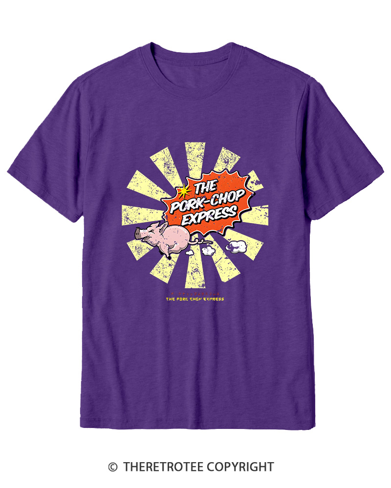 TheRetroTee The Pork Chop Express Cotton T-Shirt