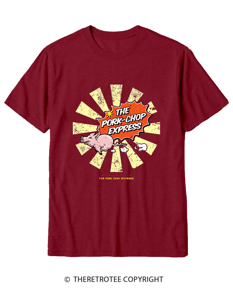 TheRetroTee The Pork Chop Express Cotton T-Shirt