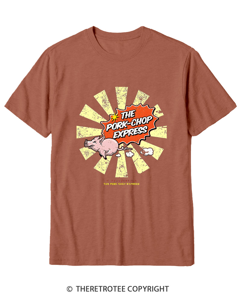 TheRetroTee The Pork Chop Express Cotton T-Shirt